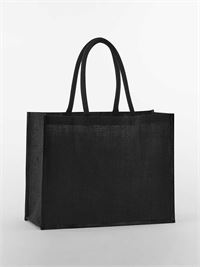 SHOPPER IN JUTA CON BORDI COLORATI